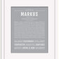 Markus | Name Art Print
