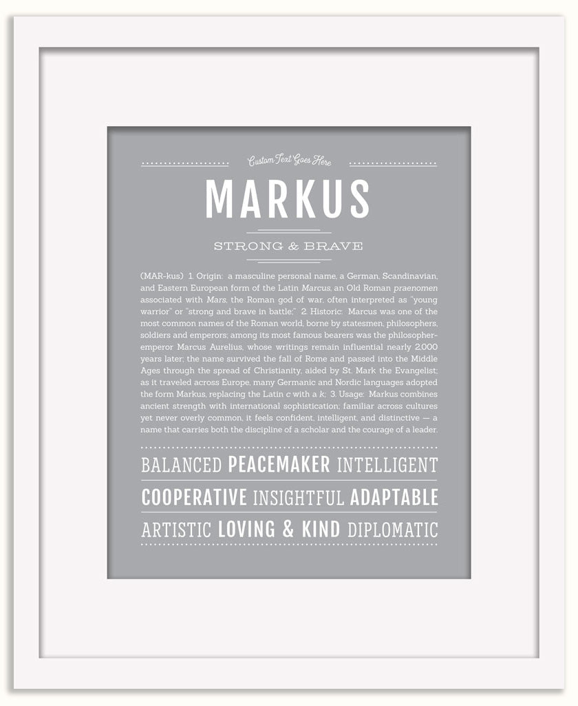 Markus | Name Art Print