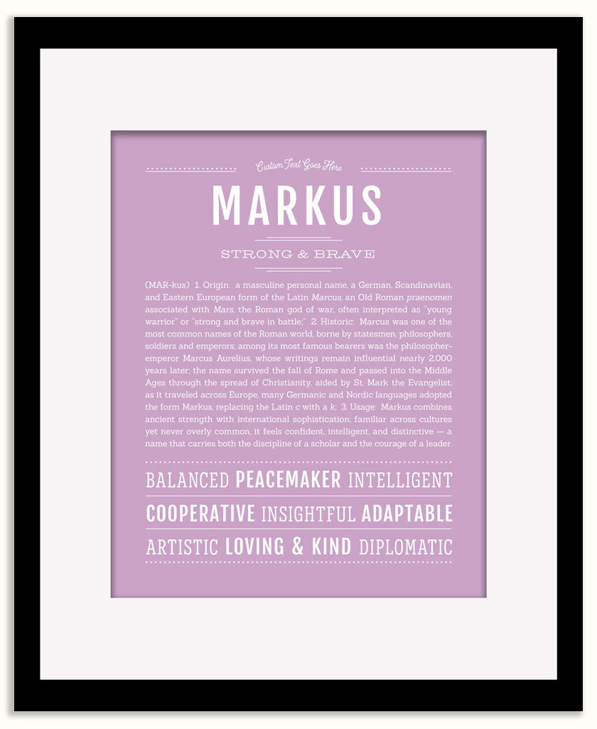 Markus | Name Art Print