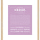 Markus | Name Art Print
