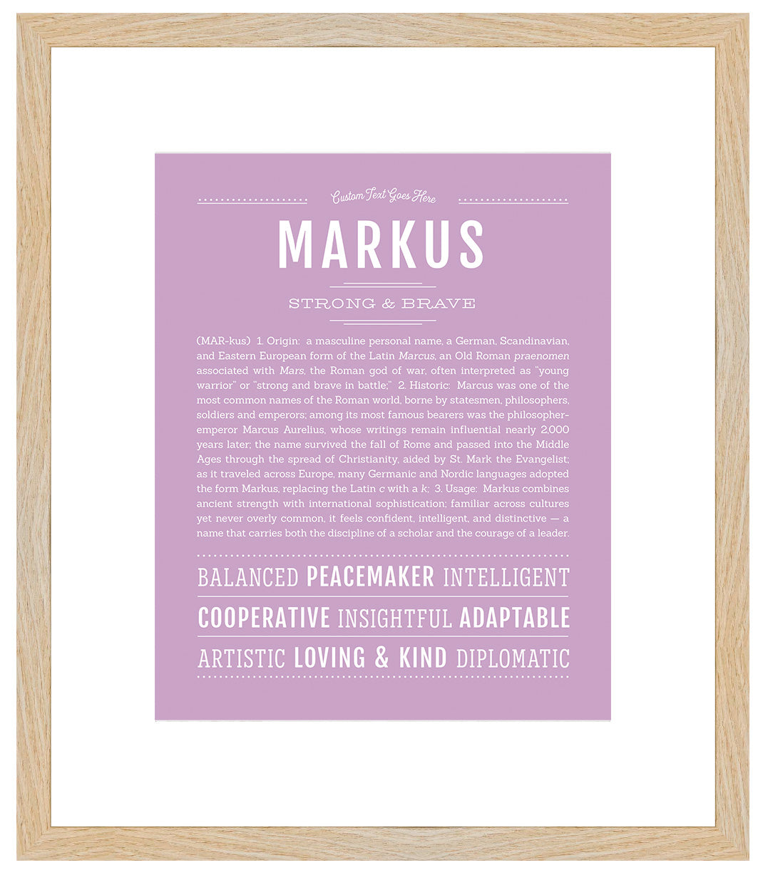 Markus | Name Art Print