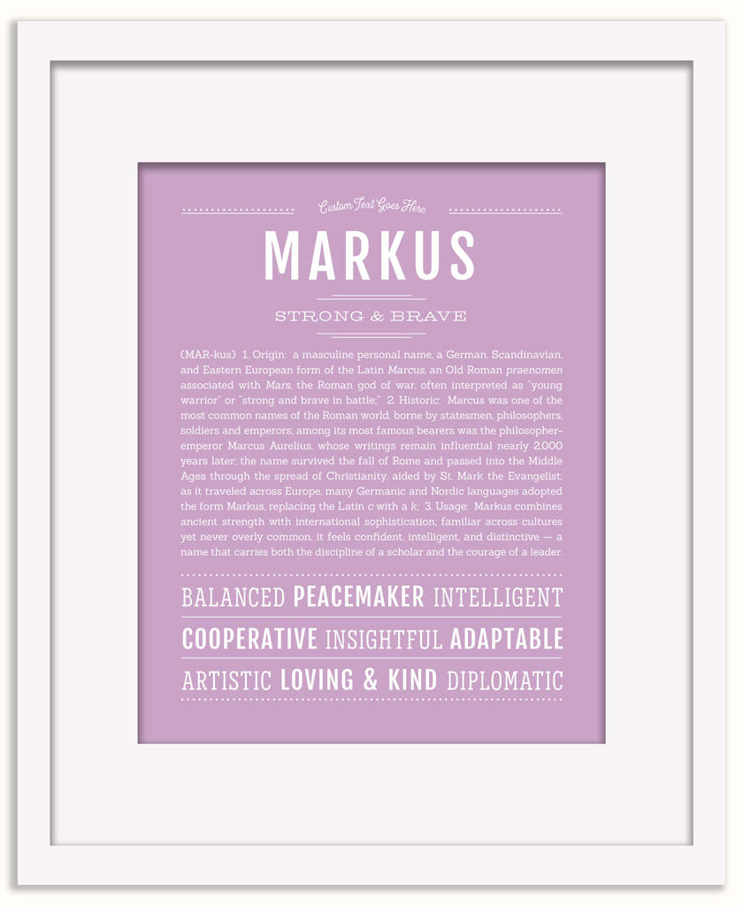 Markus | Name Art Print