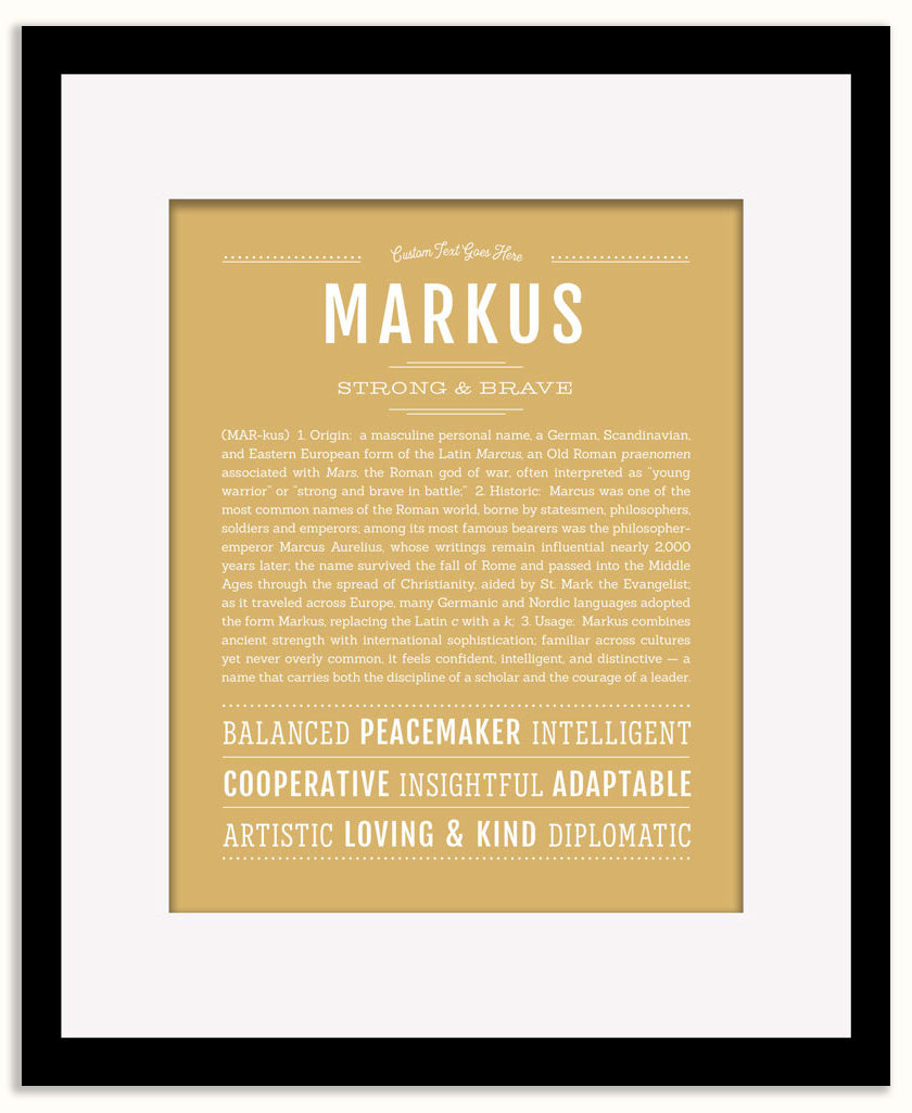 Markus | Name Art Print