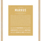 Markus | Name Art Print