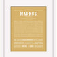 Markus | Name Art Print