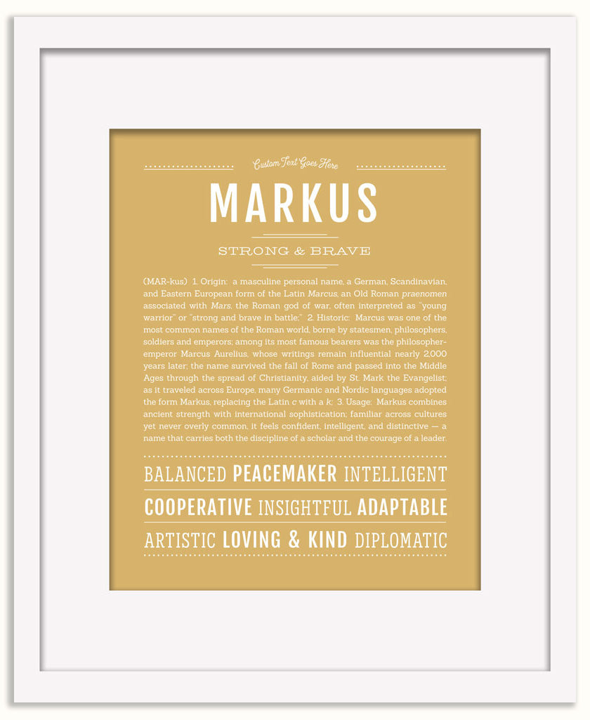 Markus | Name Art Print