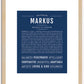 Markus | Name Art Print