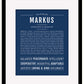 Markus | Name Art Print