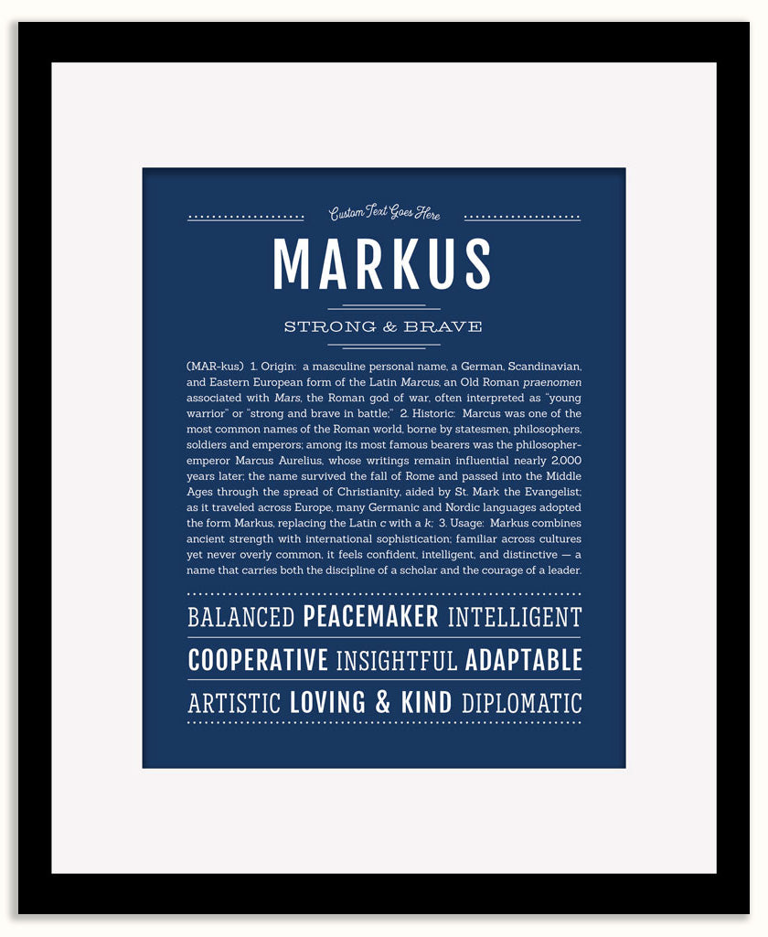 Markus | Name Art Print