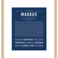 Markus | Name Art Print