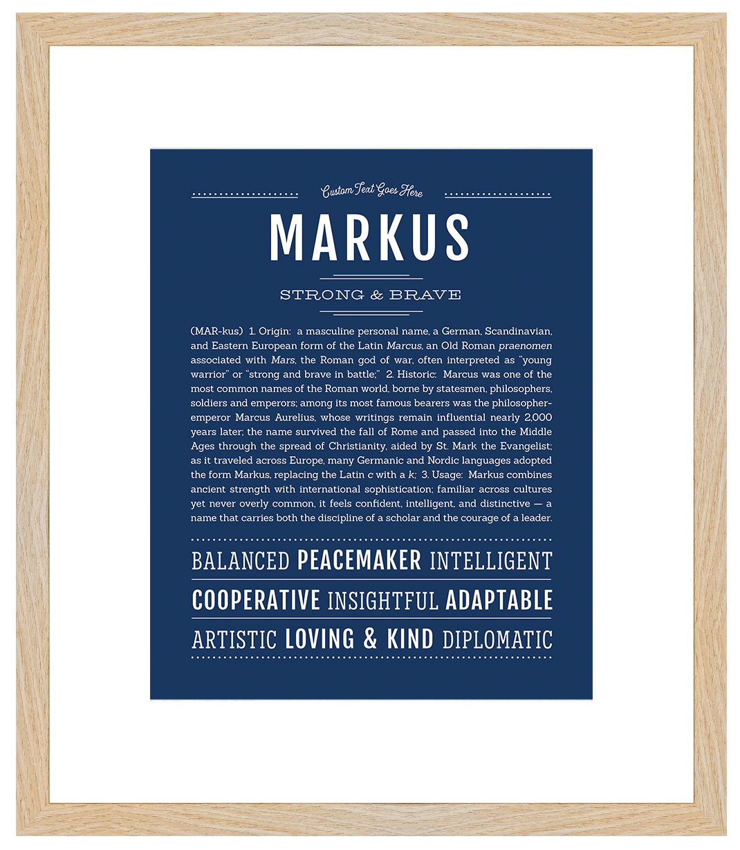 Markus | Name Art Print