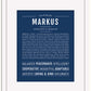 Markus | Name Art Print