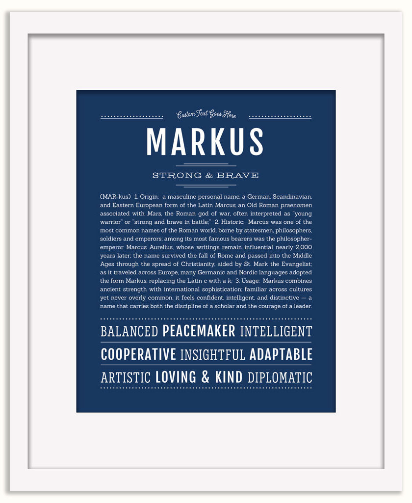 Markus | Name Art Print