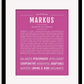 Frame Options | Dark Pink | Black Frame, Matted