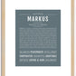 Markus | Name Art Print