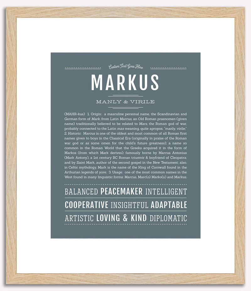 Markus | Name Art Print