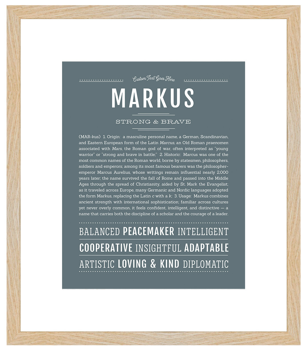 Markus | Name Art Print