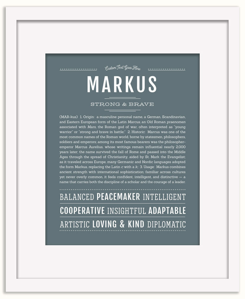 Markus | Name Art Print