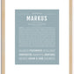 Markus | Name Art Print