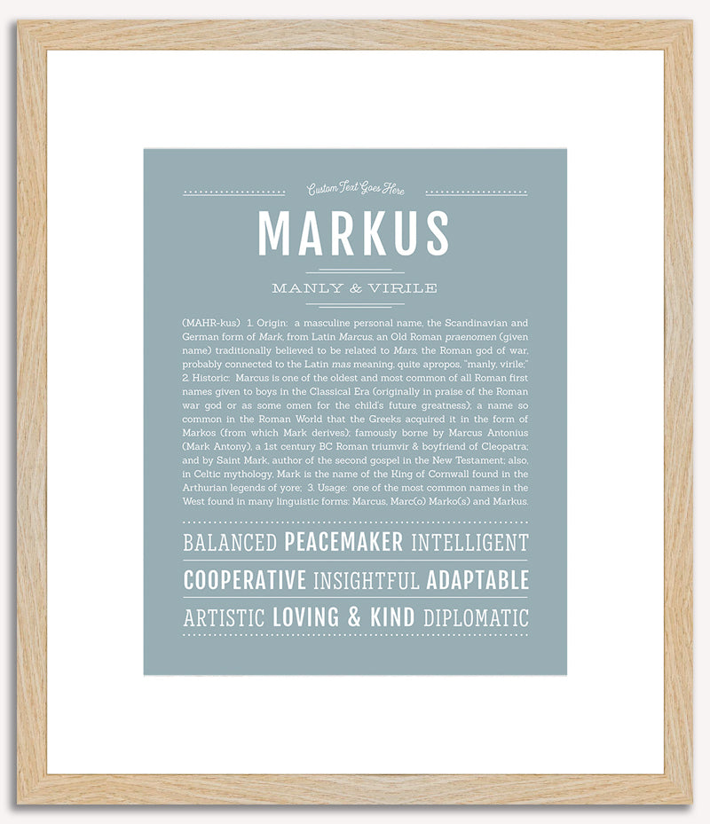 Markus | Name Art Print