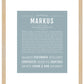 Markus | Name Art Print