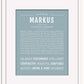 Markus | Name Art Print