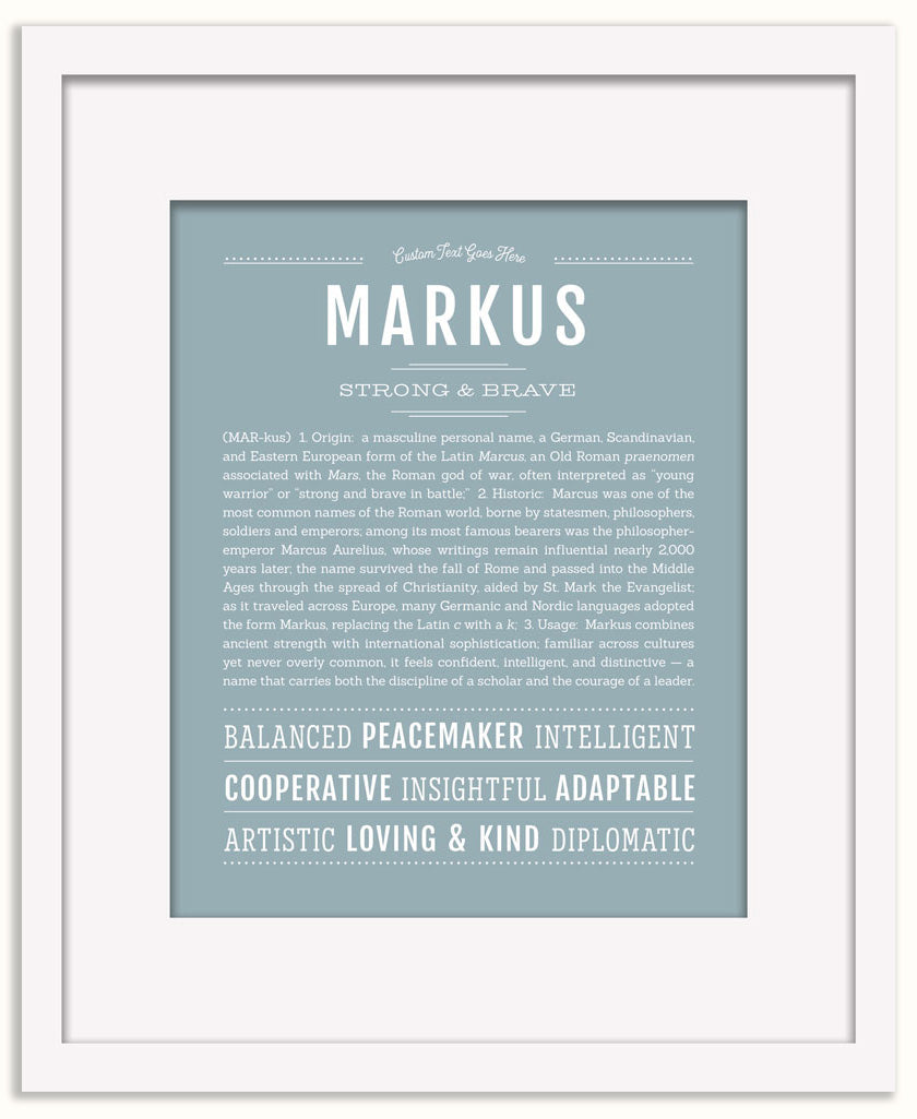 Markus | Name Art Print