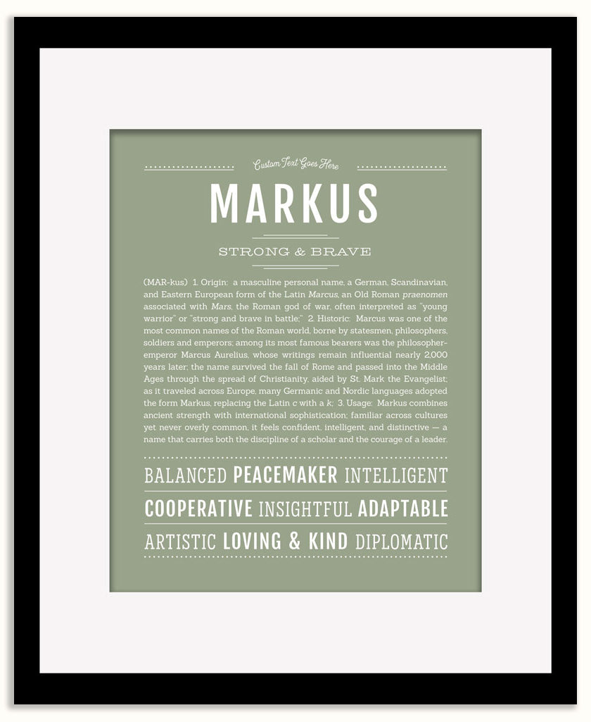 Markus | Name Art Print