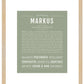 Markus | Name Art Print