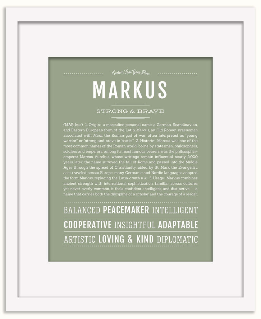 Markus | Name Art Print