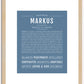 Markus | Name Art Print