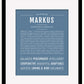 Markus | Name Art Print