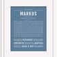 Markus | Name Art Print