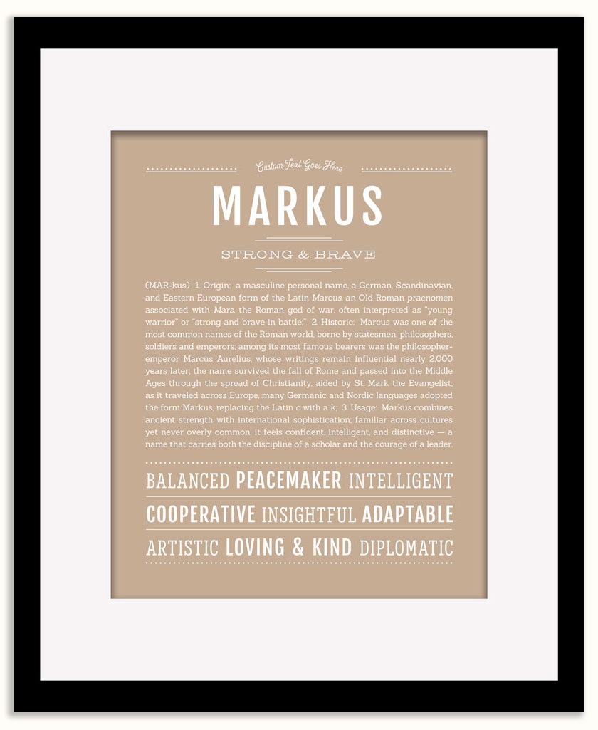 Markus | Name Art Print