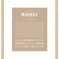 Markus | Name Art Print