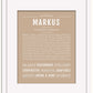 Markus | Name Art Print