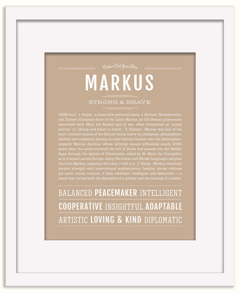 Markus | Name Art Print