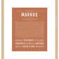 Markus | Name Art Print