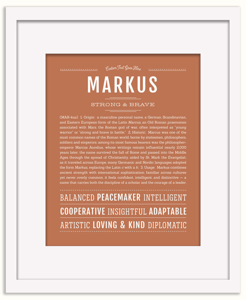 Markus | Name Art Print