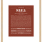 Marla | Name Art Print