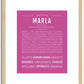 Marla | Name Art Print