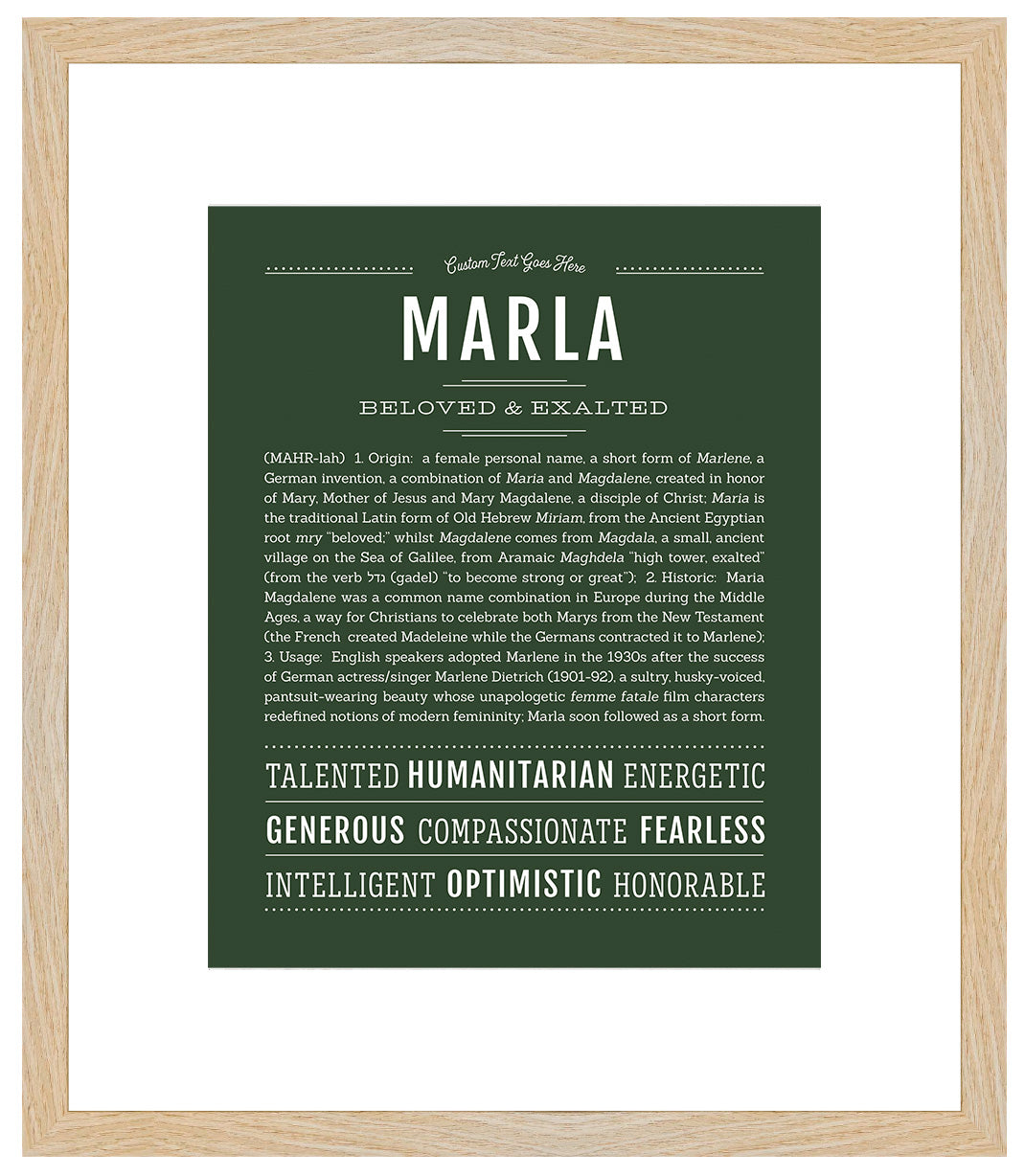 Marla | Name Art Print