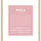 Marla | Name Art Print