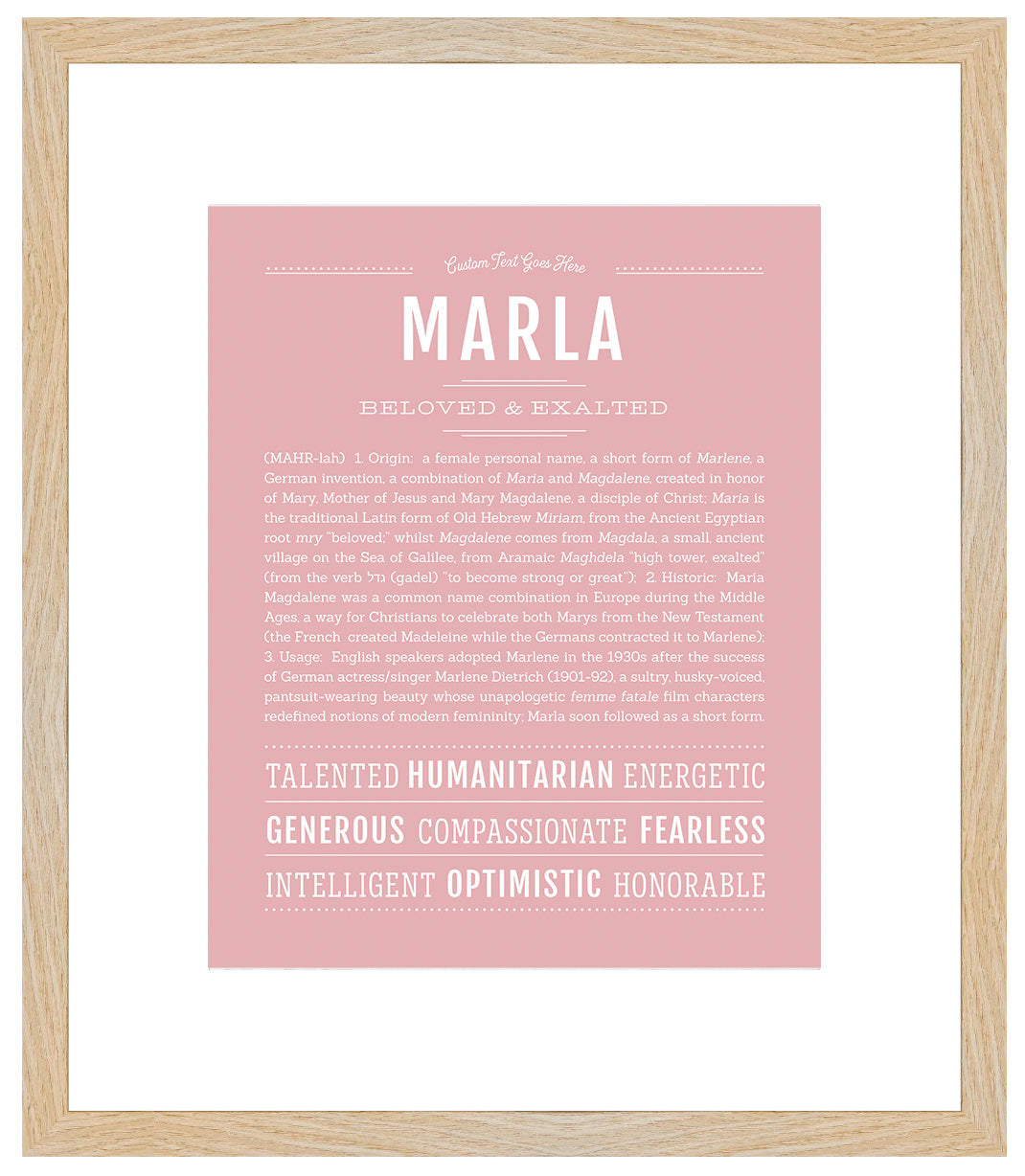 Marla | Name Art Print