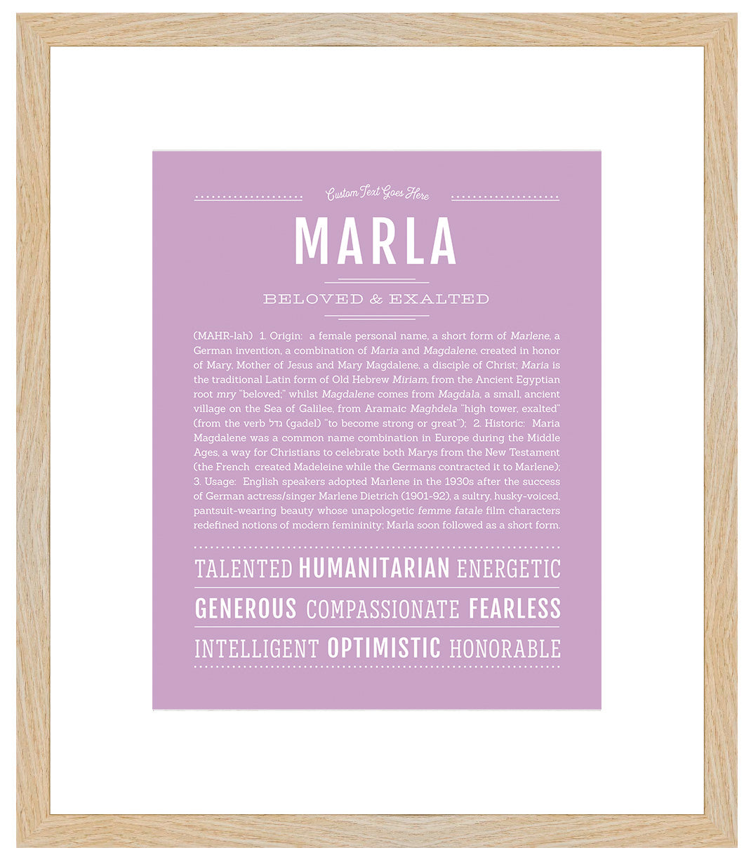 Marla | Name Art Print