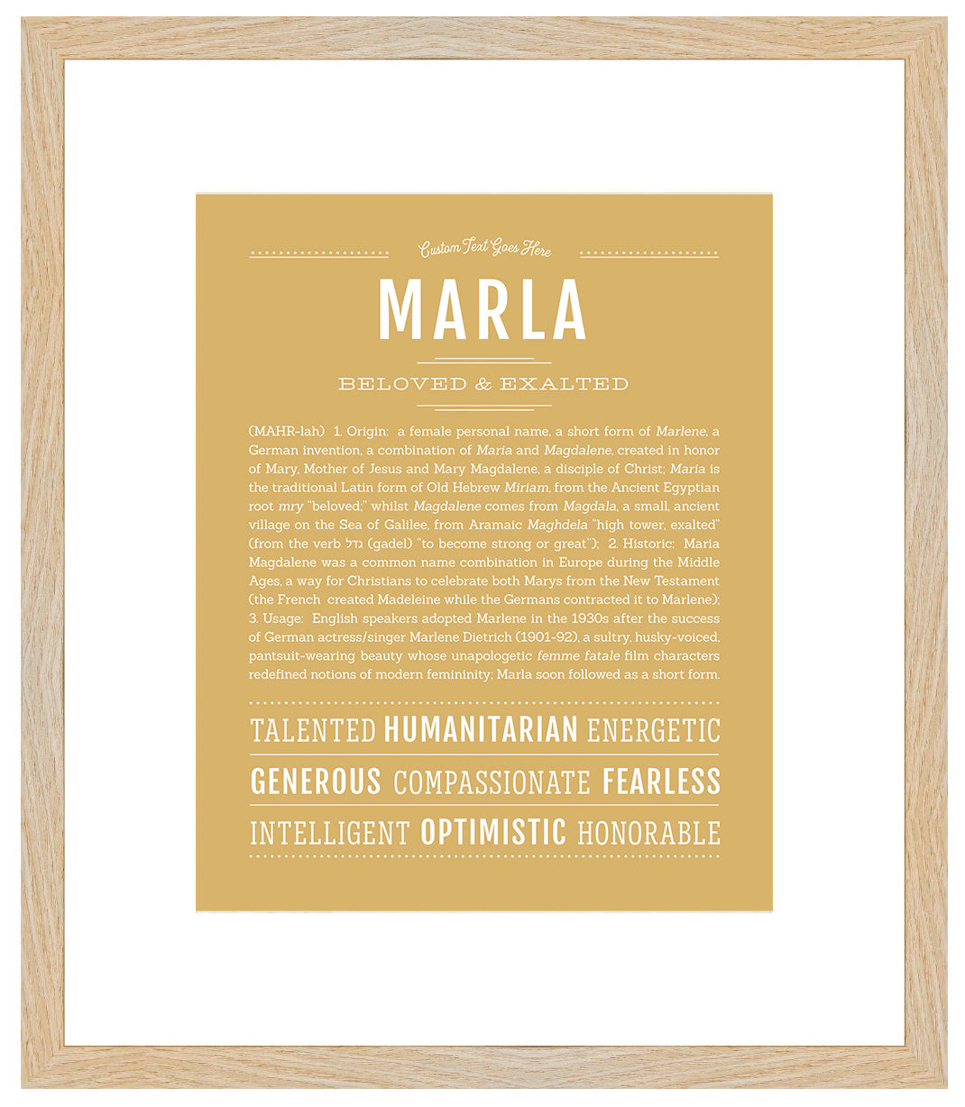 Marla | Name Art Print