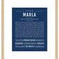 Marla | Name Art Print