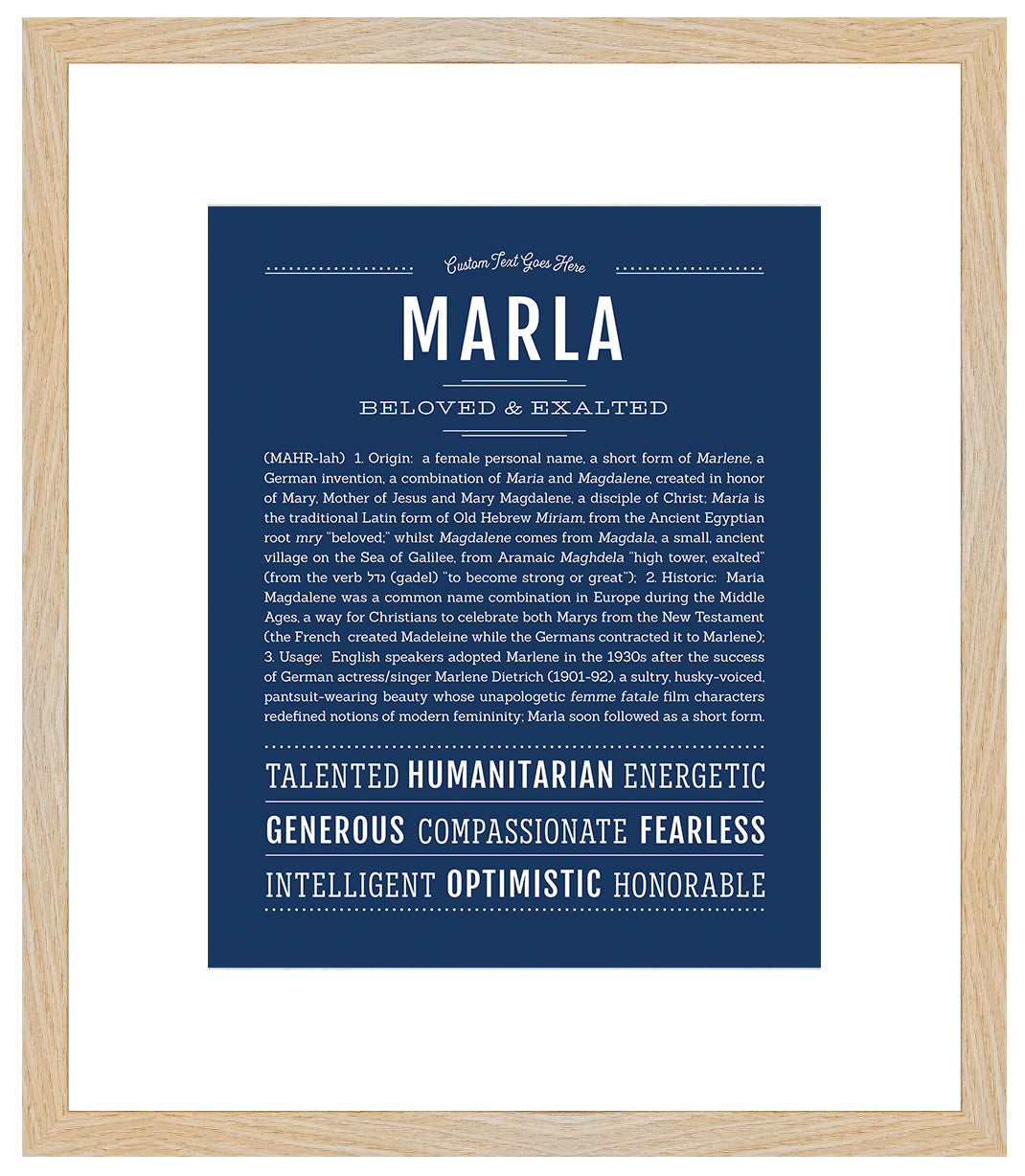 Marla | Name Art Print