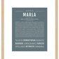 Marla | Name Art Print