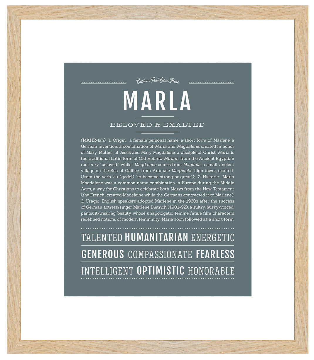 Marla | Name Art Print